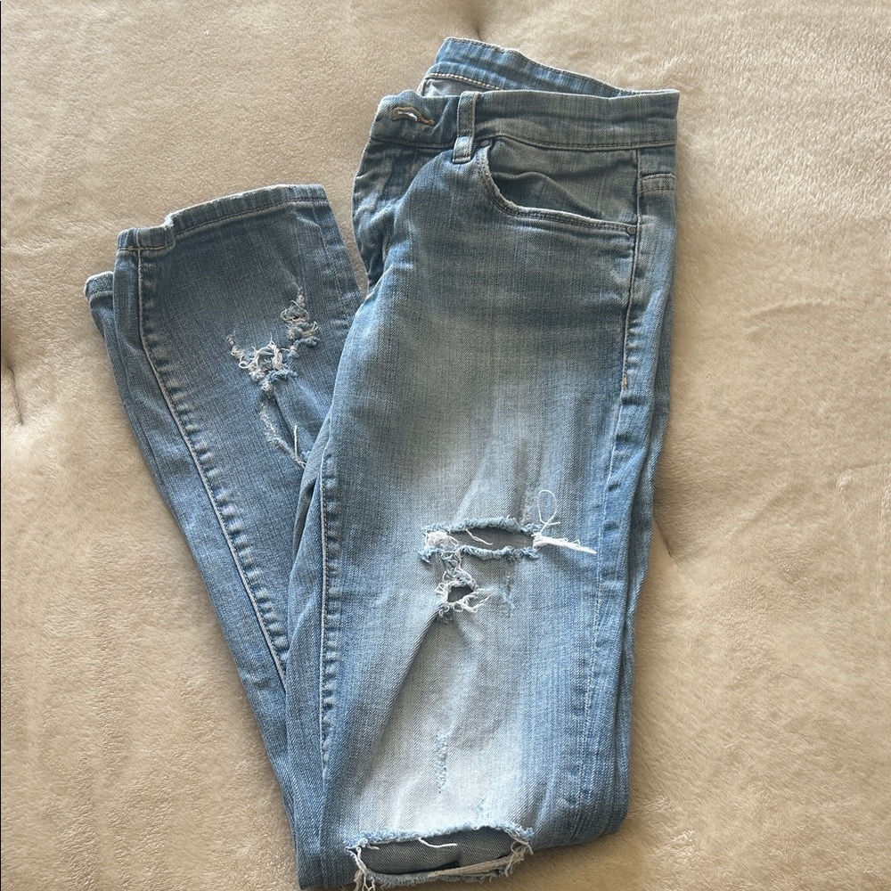 Blank NYC Light Blue Distressed Boyfriend Jeans